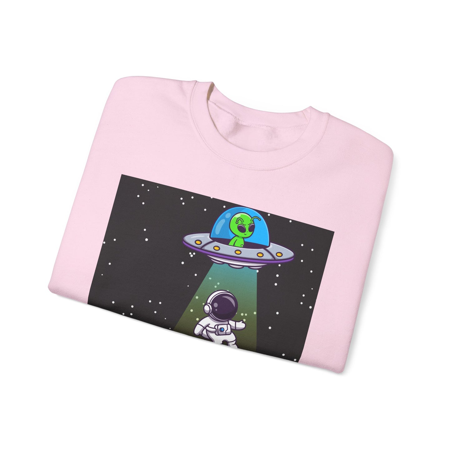 Earth is Ghetto Unisex Heavy Blend™ Crewneck Sweatshirt - Fun Space Graphic Sweatshirt for Cosmic Lovers