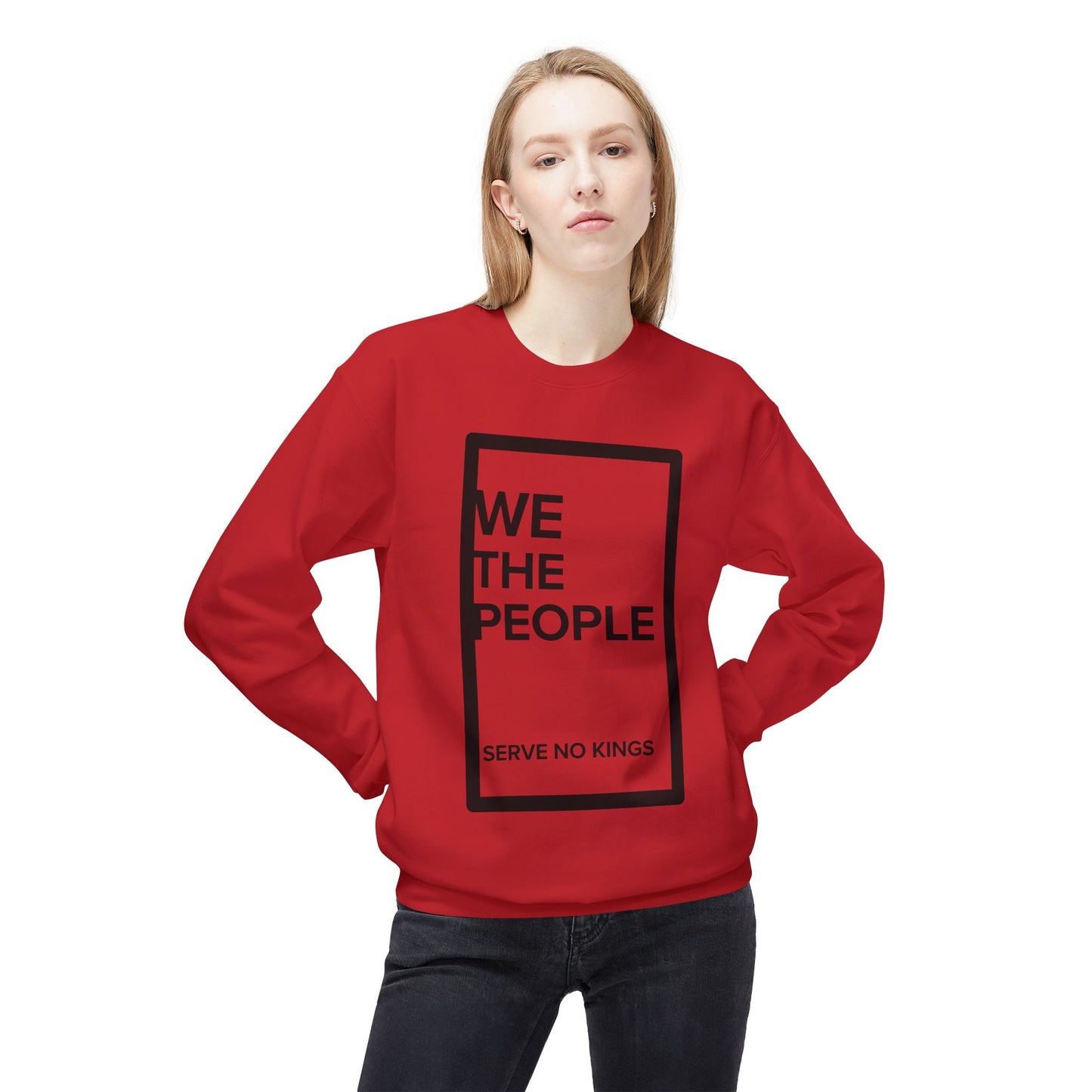 Unisex Crewneck Sweatshirt - 'We The People, Serve No Kings'